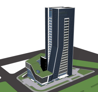 现代高层办公楼